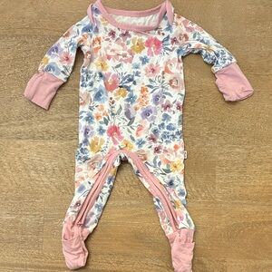 Little Sleepies Crescent Zippy Convertible Onesie